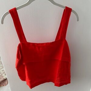 Banana Republic Red Crop Top
